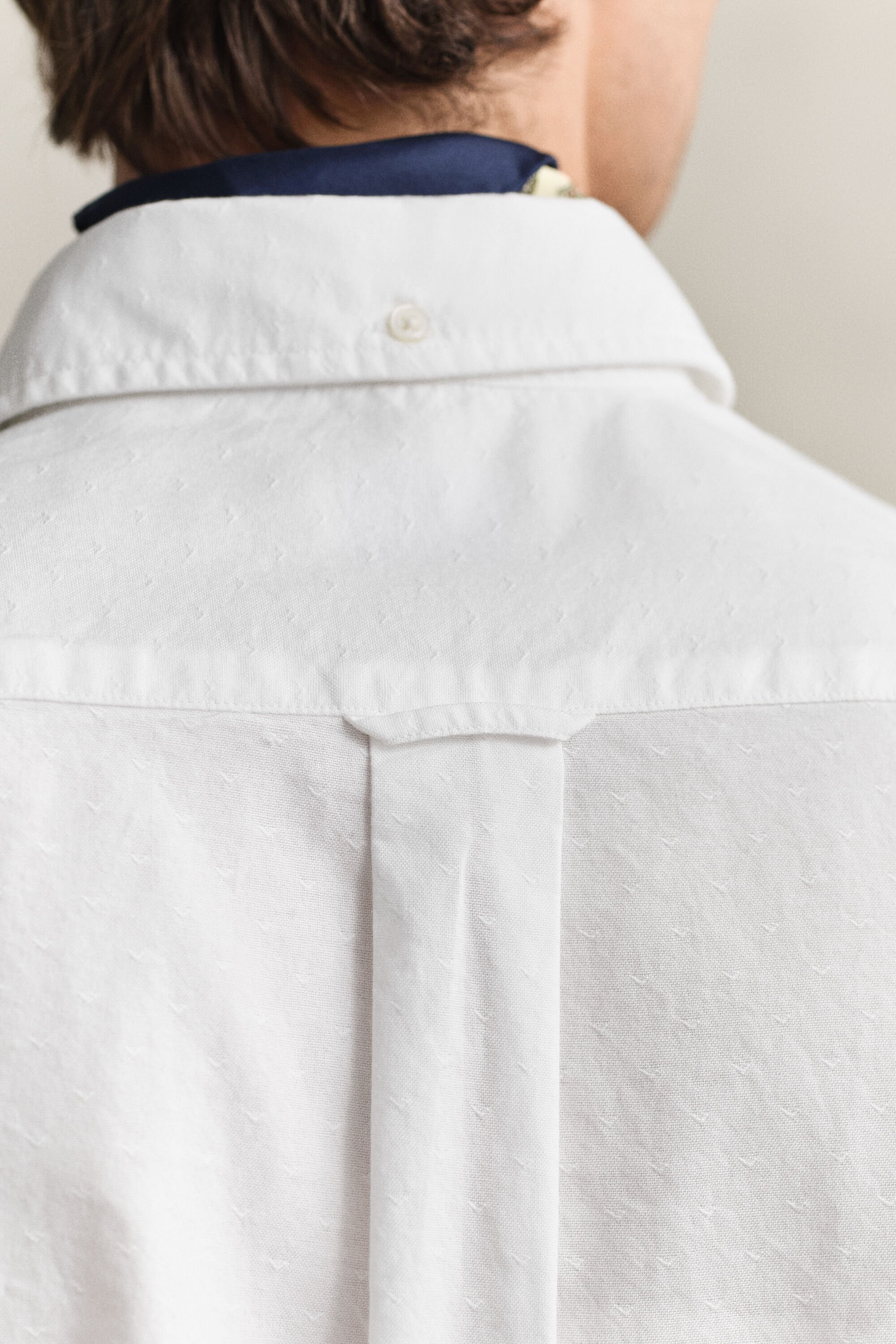 Klassisk Oxford skjorte med dobby-mønster