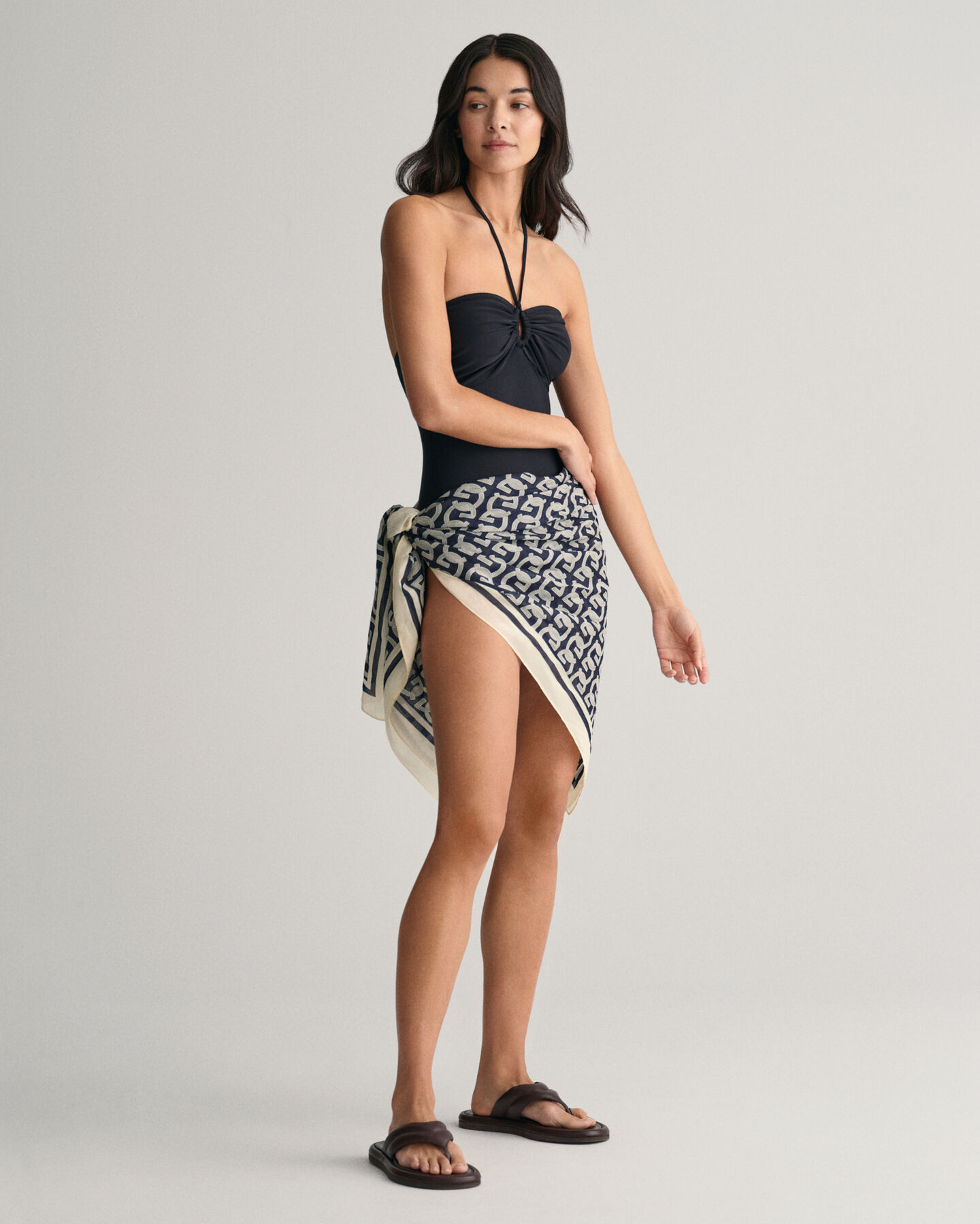 G Pattern sarong af bomuld og silke