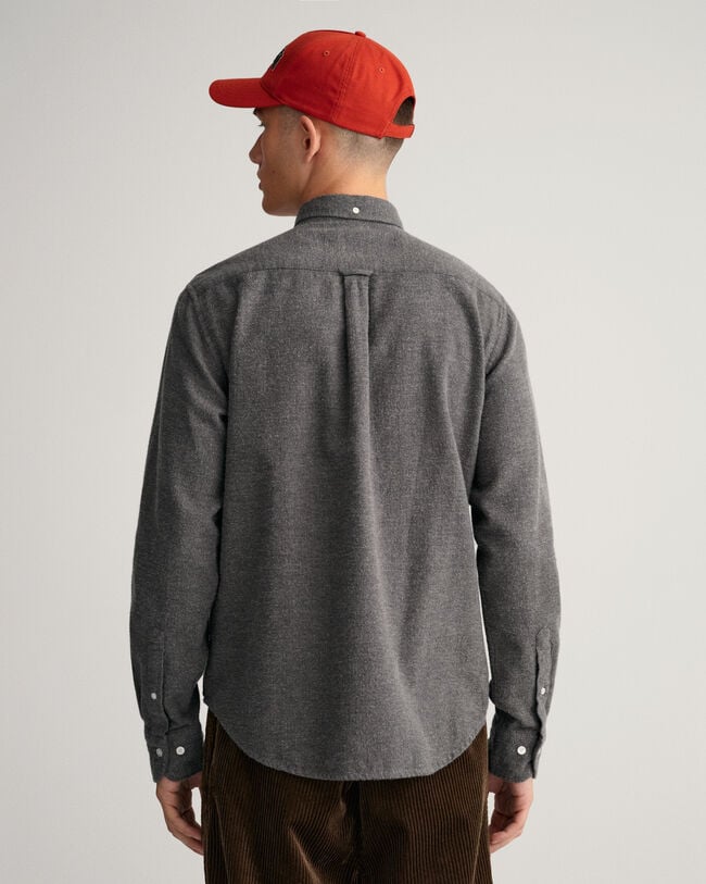 Regular fit sildebensmønstret skjorte