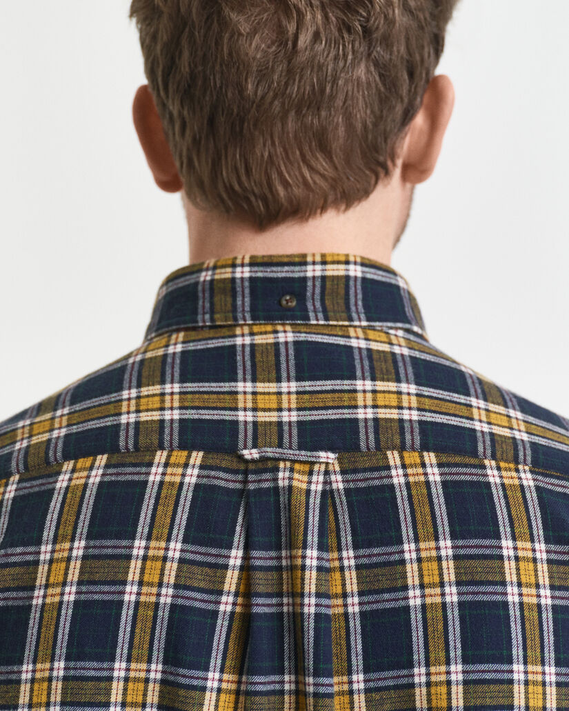 Regular fit ternet Windblown flannelskjorte