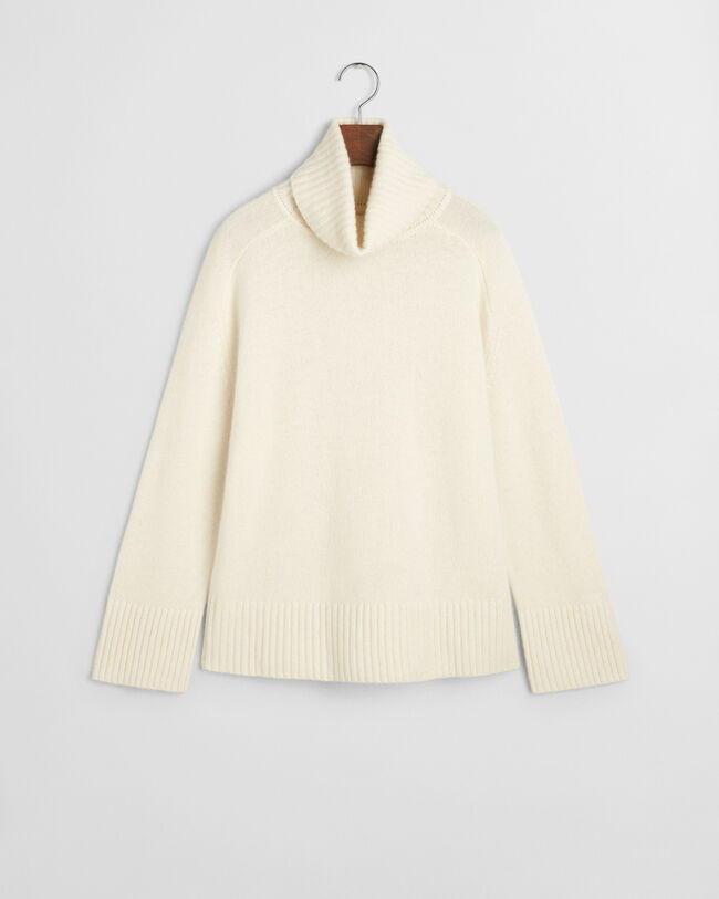 Sweater med rullekrave i kashmir