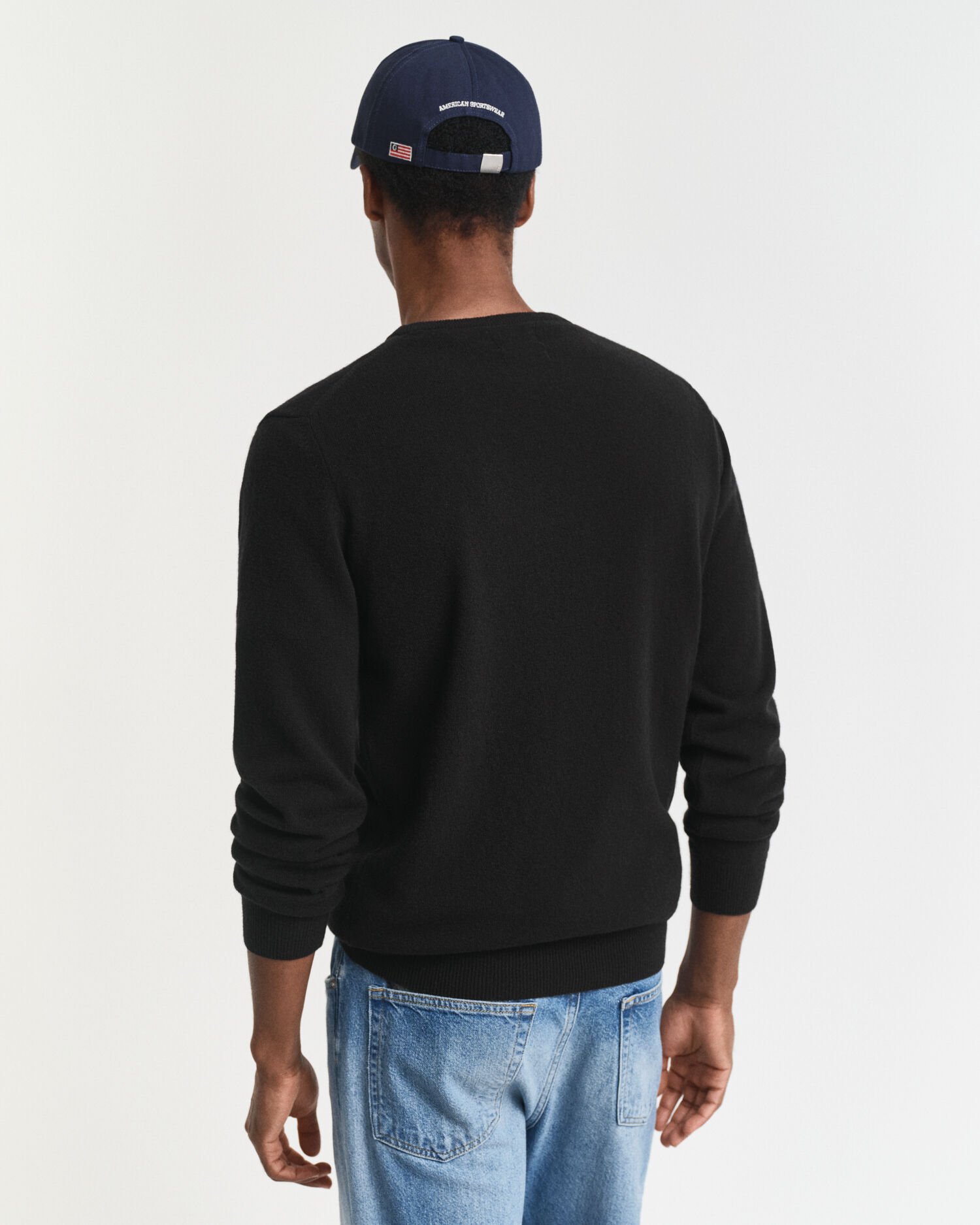 Crewneck sweater i ekstra fin lammeuld