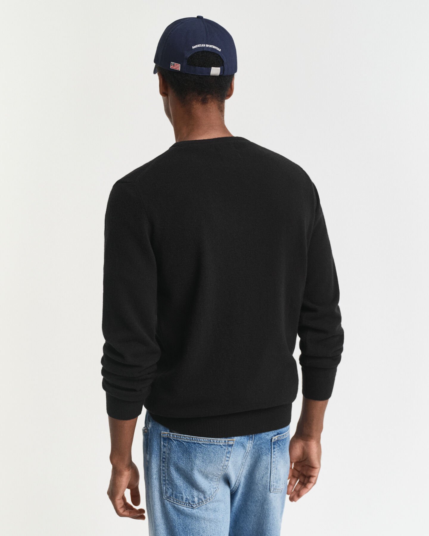 Crewneck sweater i ekstra fin lammeuld