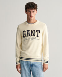 Collegiate sweater med crewneck