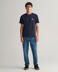 Relaxed fit tilspidsede jeans