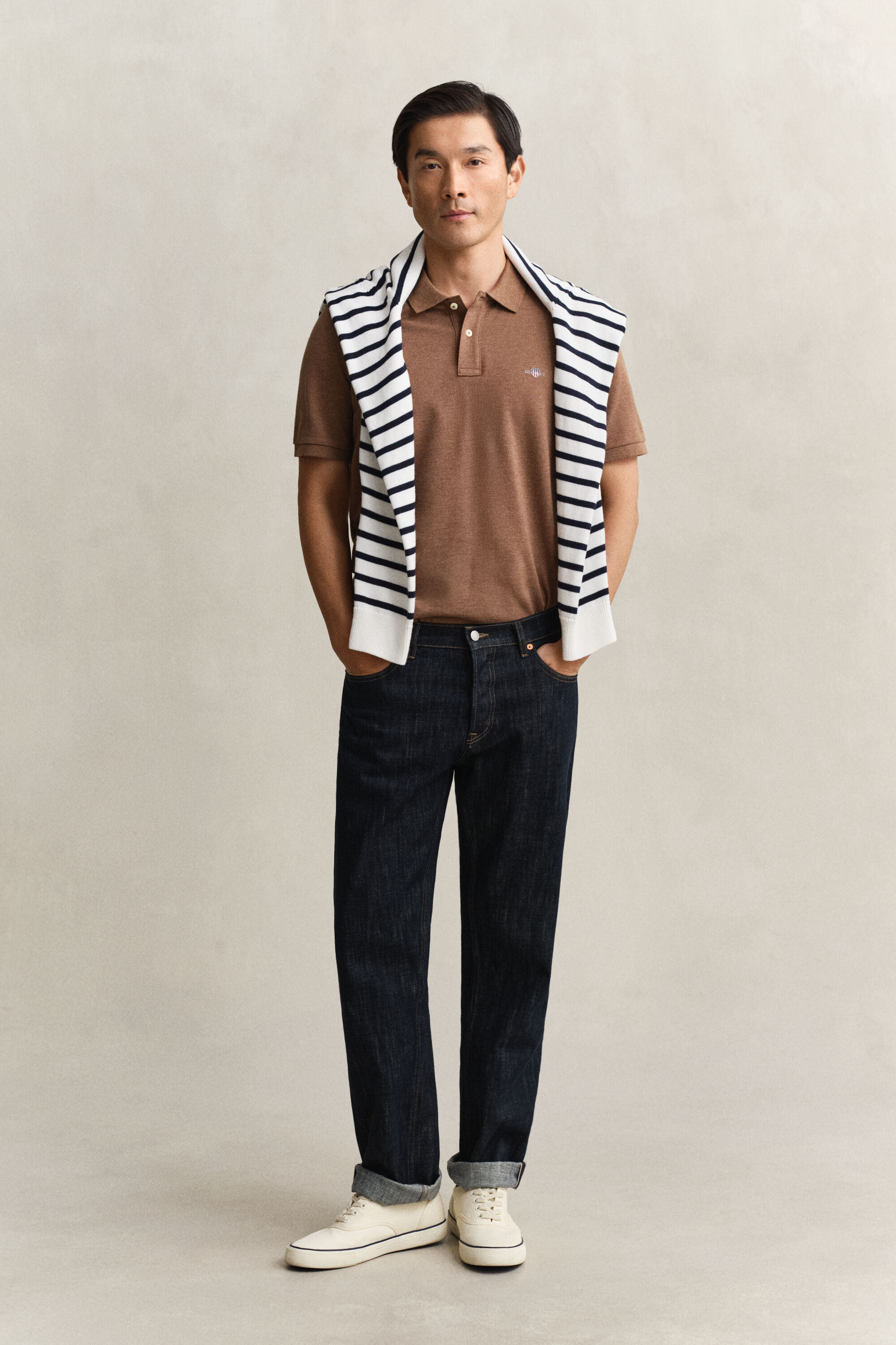 Poloskjorte med regulær pasform