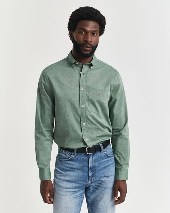 Regular fit klassisk poplin-skjorte