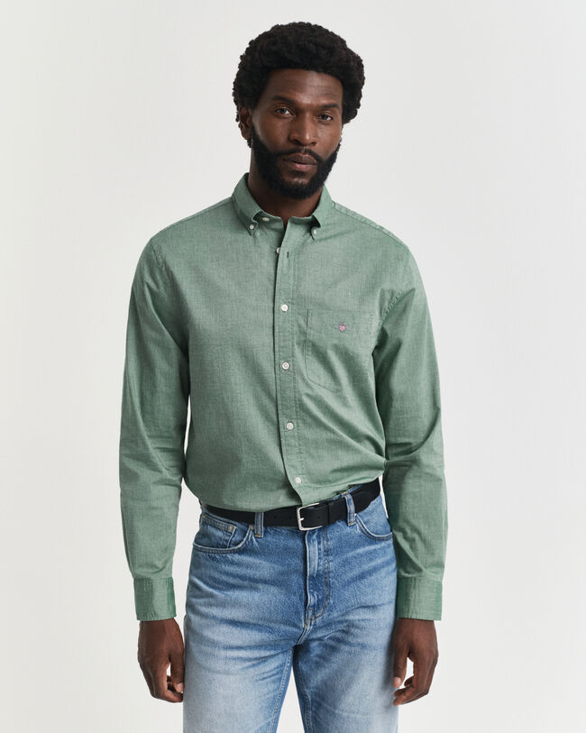 Regular fit klassisk poplin-skjorte
