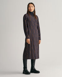 Regular fit Rope-stribet slå-om kjole