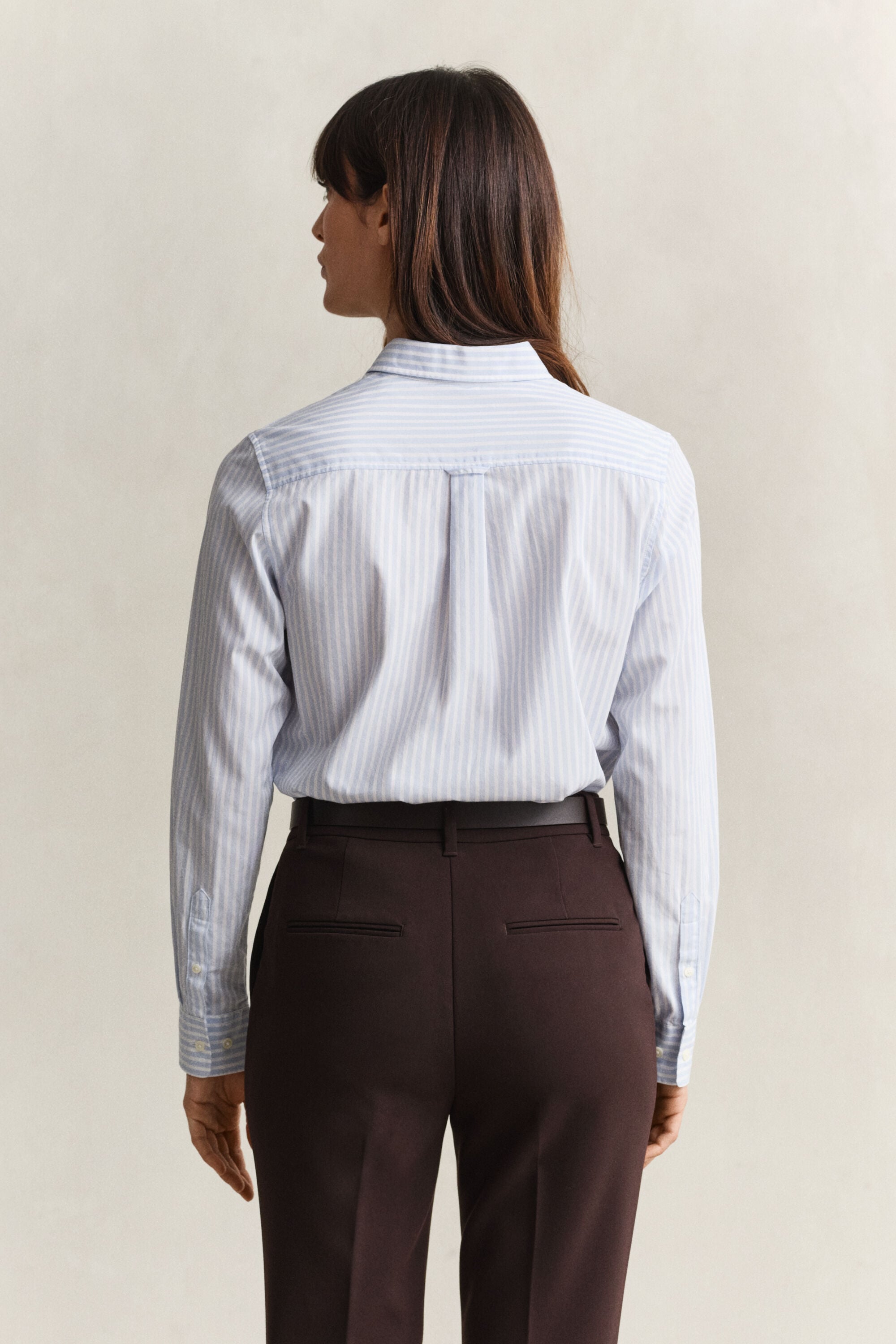 Classic Regular poplin skjorte med striber