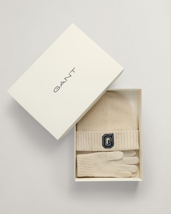 Gavesæt med G beanie og handsker