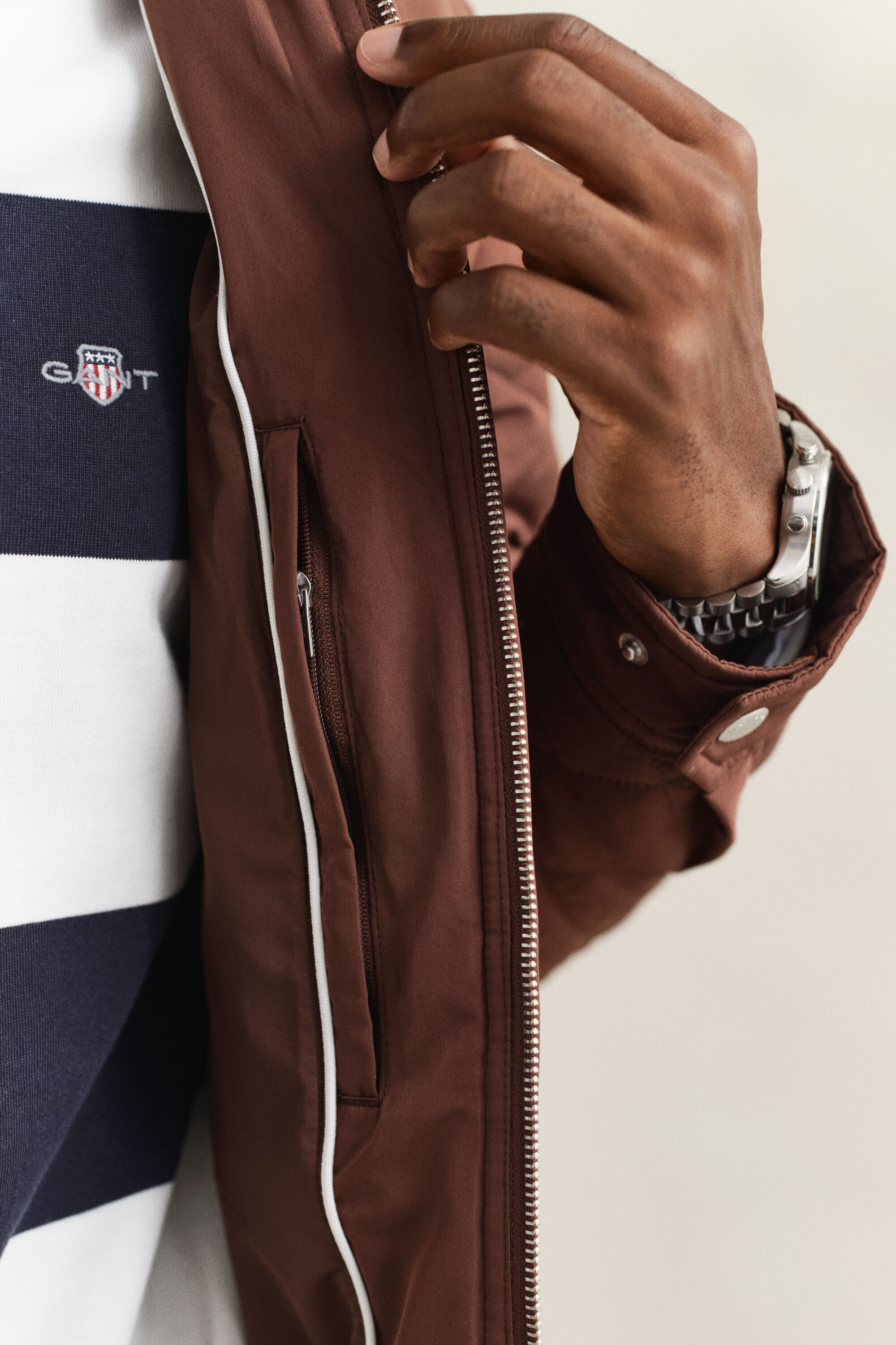 Quiltet Windcheater jakke