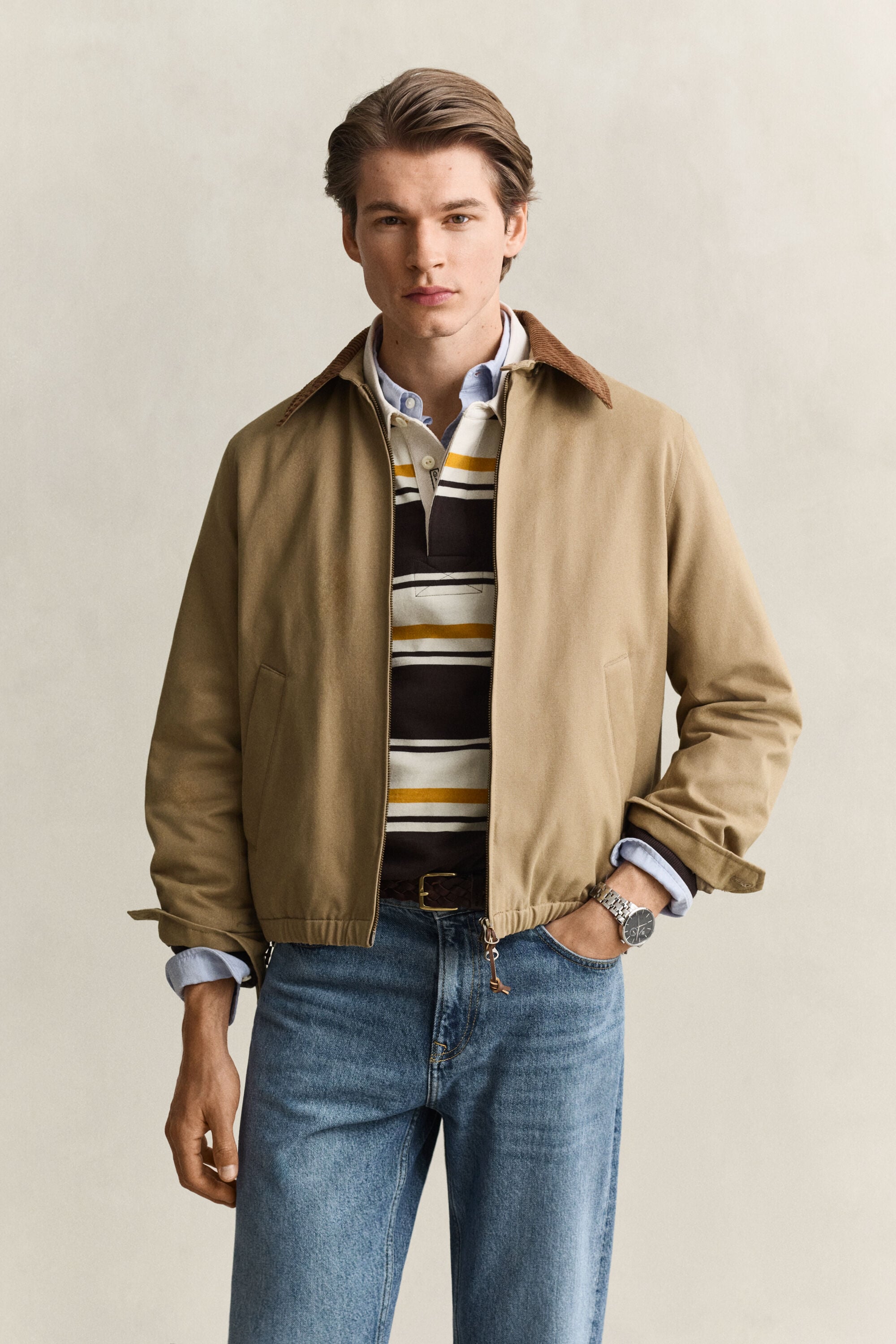 Harrington-jakke i moleskin