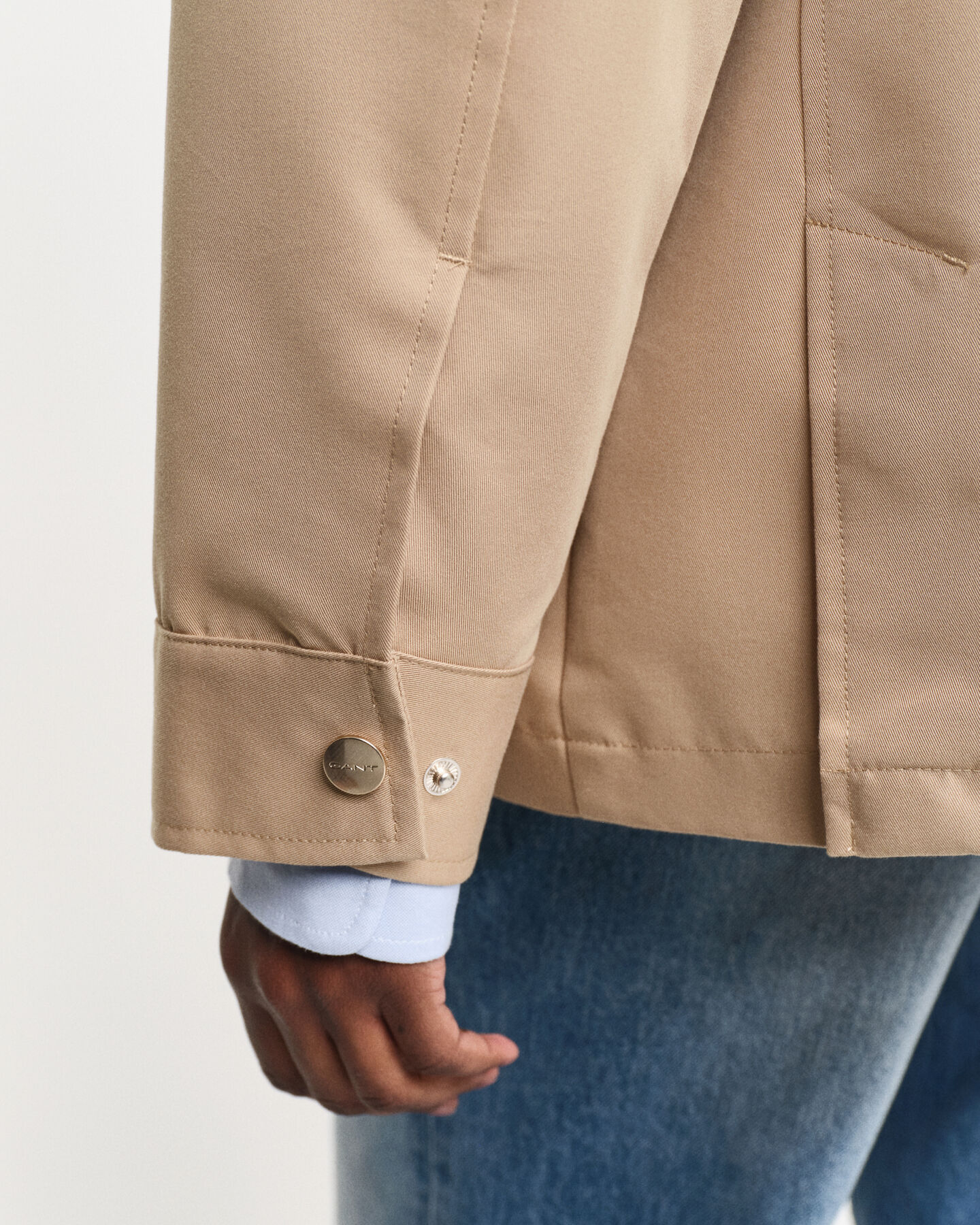 Jakke af bomuldstwill