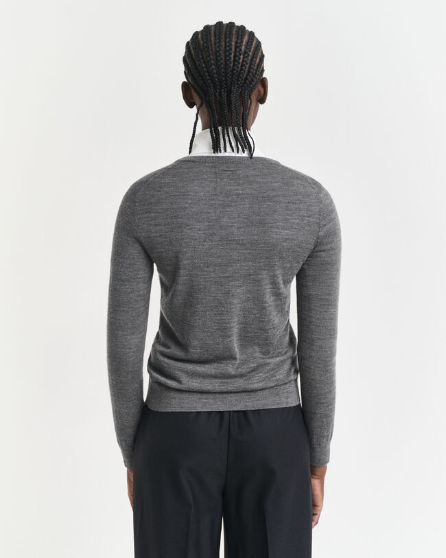 Cardigan af ekstra fin merinould