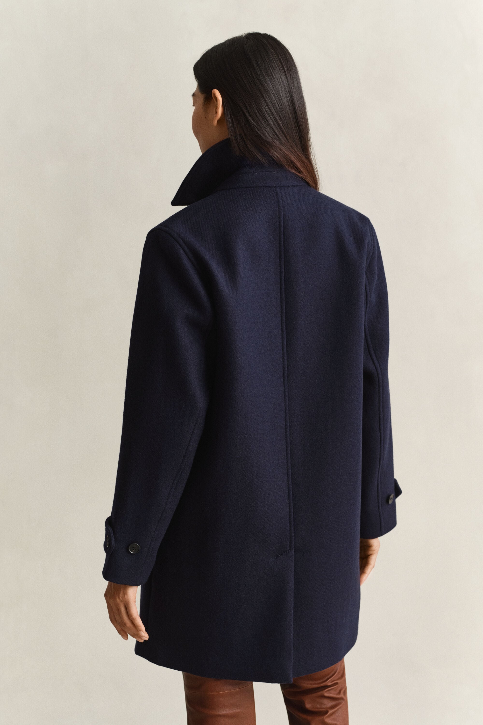 Car Coat af uldblanding