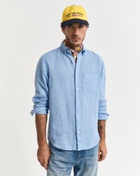 Regular fit garment-dyed h&oslash;rskjorte