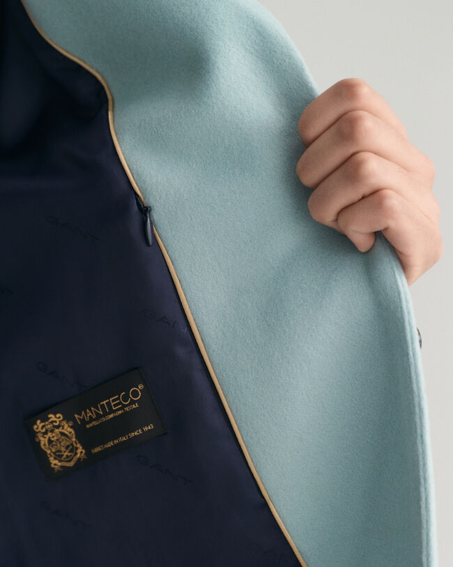 Skræddersyet frakke af uldblanding