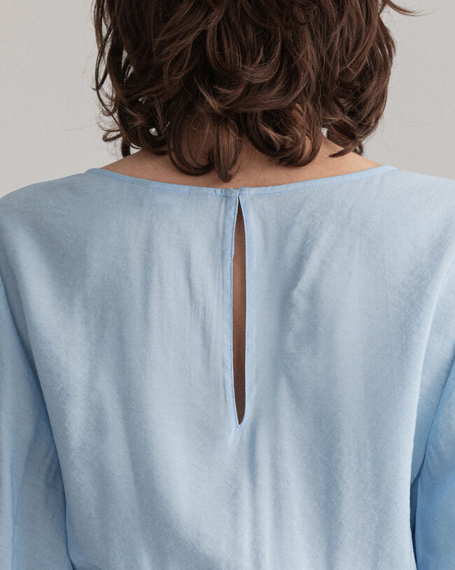 Flounce kjole med pufærmer