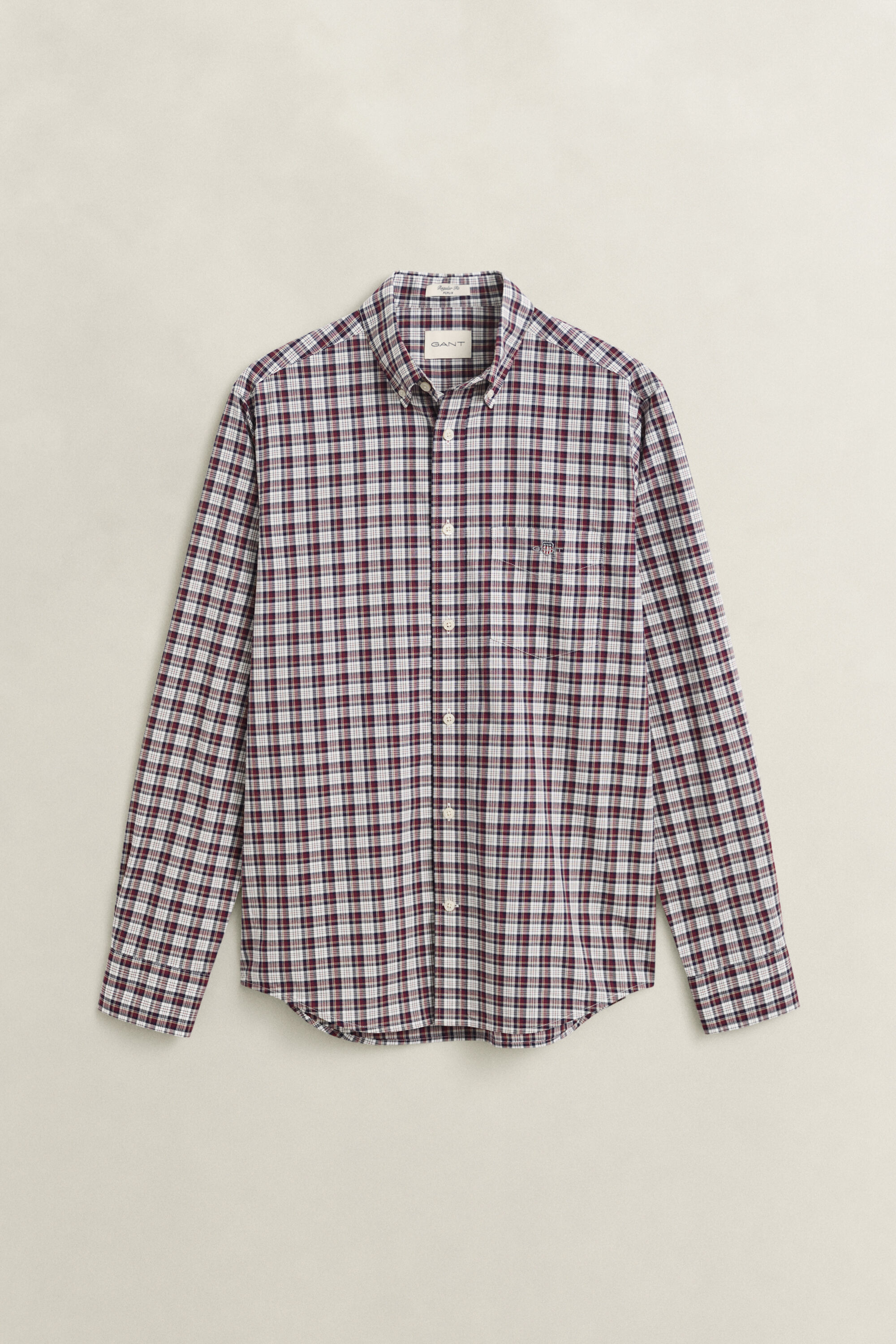 Ternet skjorte af poplin