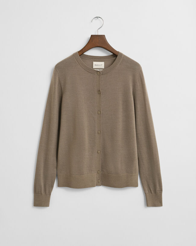 Cardigan af ekstra fin merinould