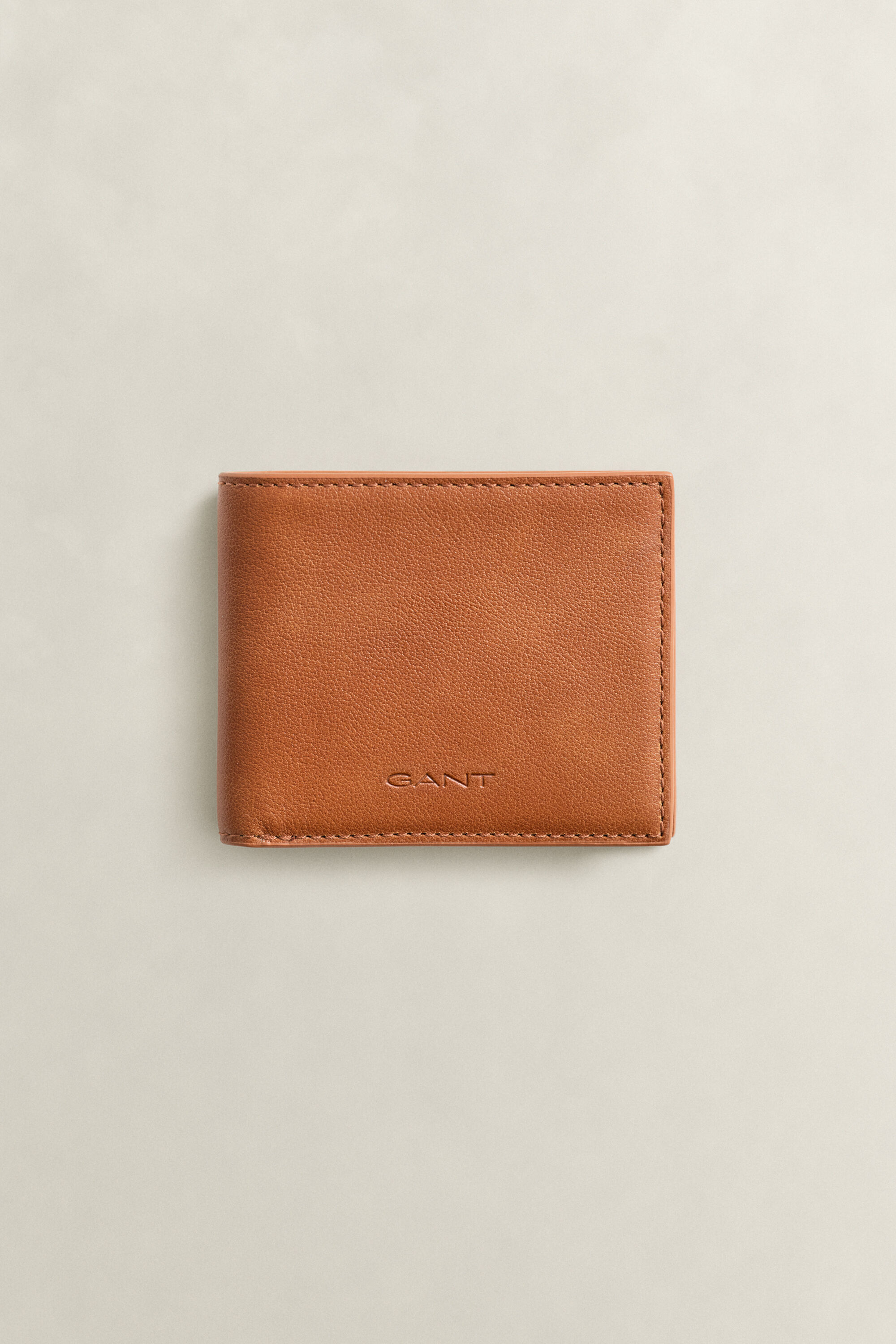 Læderpung med dobbeltfold