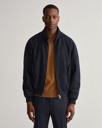 Harrington jakke af uld