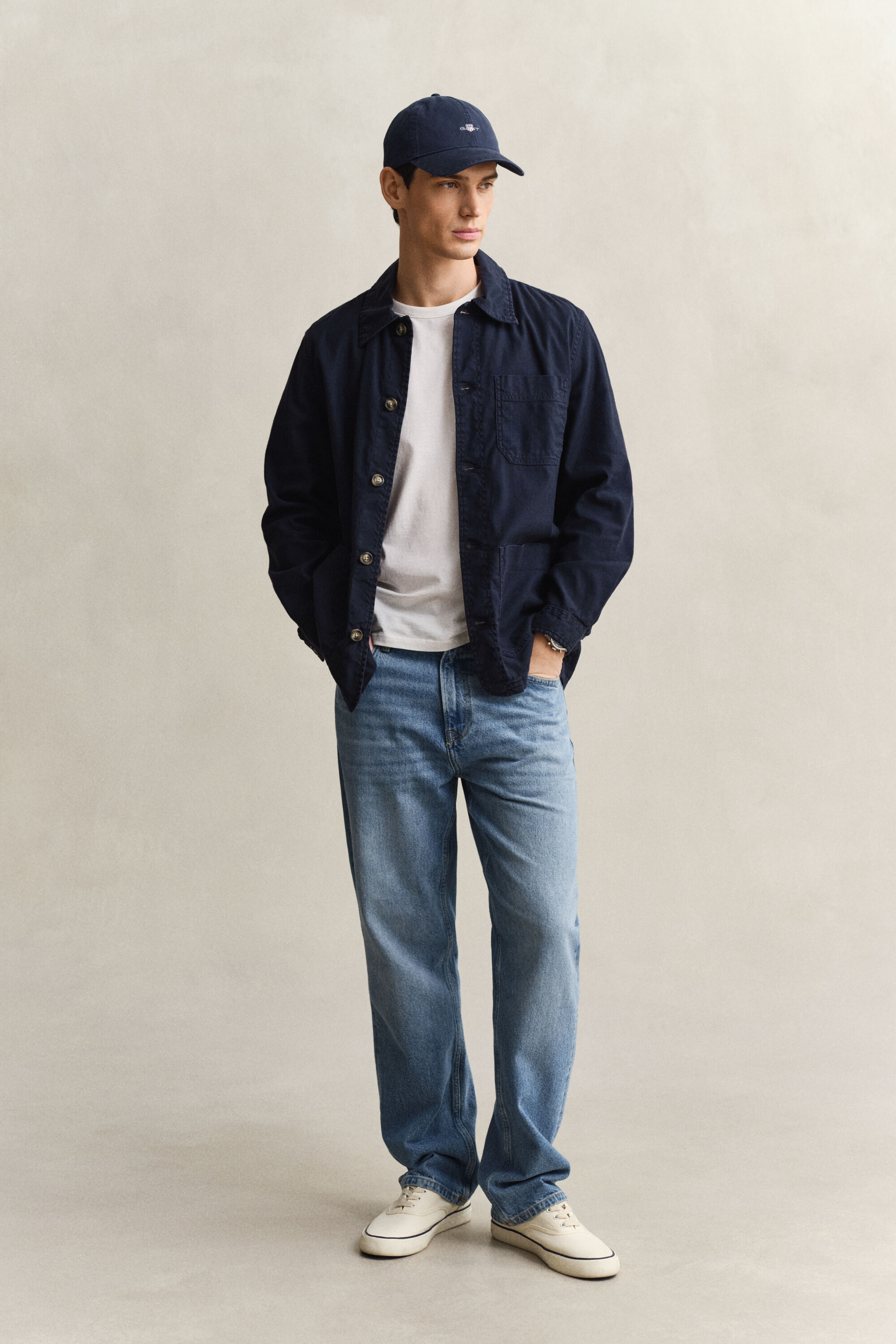 Overskjorte i hørblanding