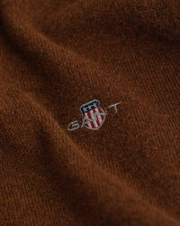 Sweater med V-hals af ekstra fin lammeuld