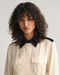 Skjortekjole med farveblokke