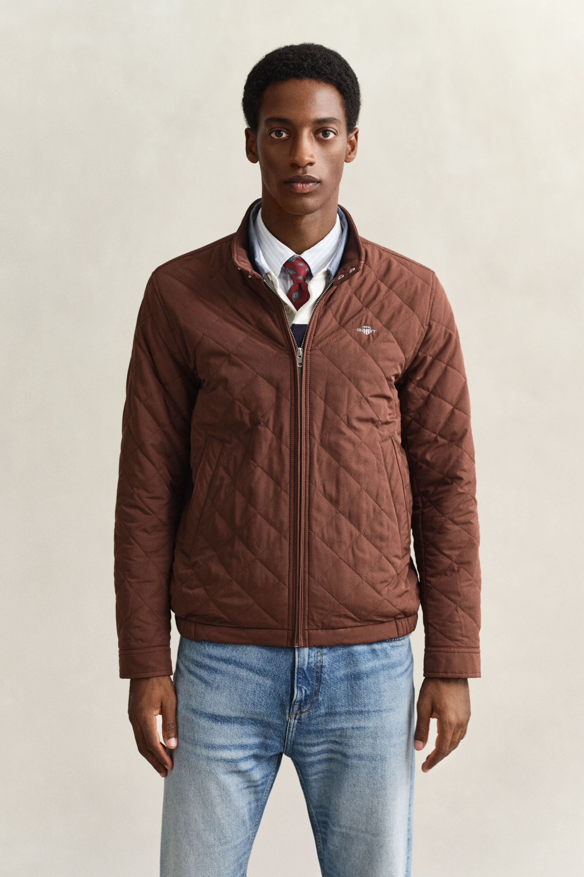 Quiltet Windcheater jakke