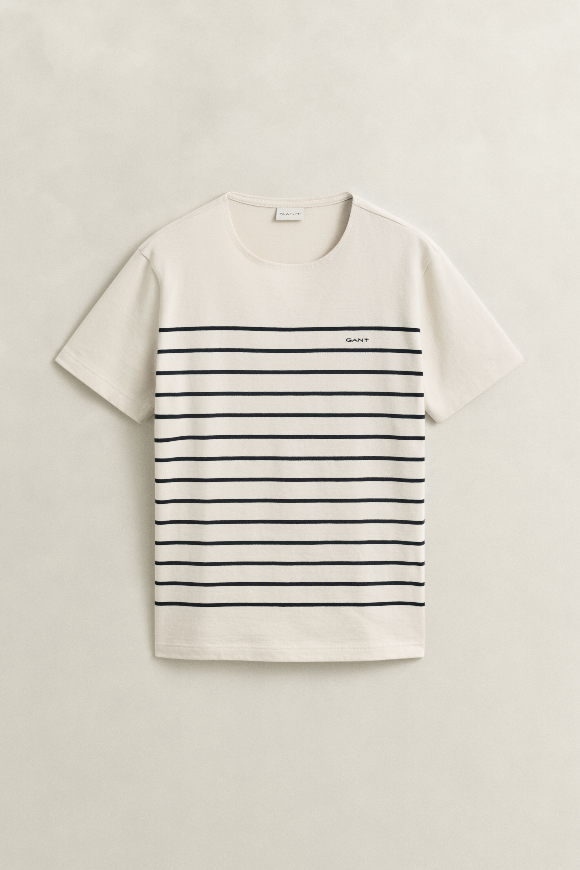 T-shirt med placeret stribe