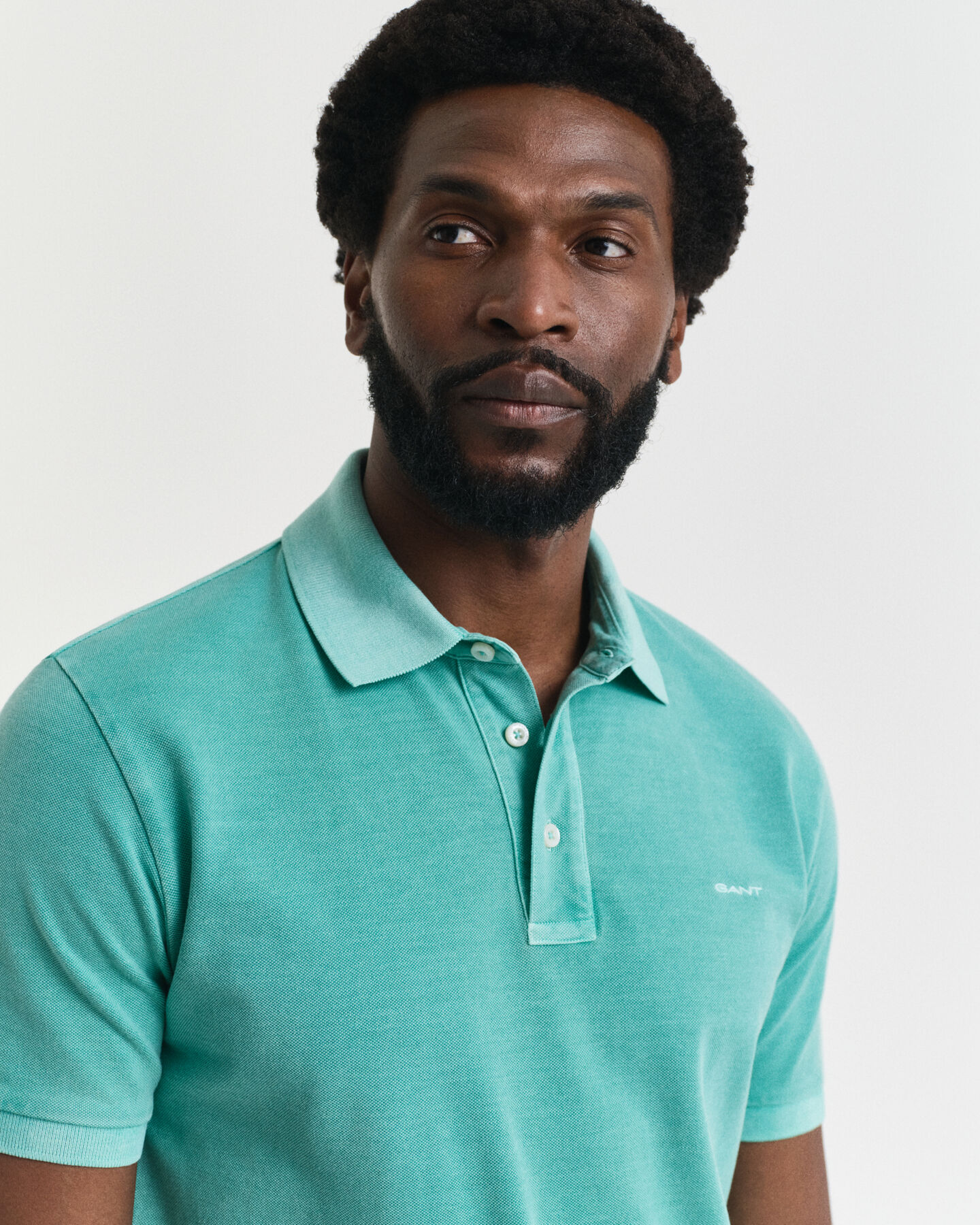 Sunfaded piqu&eacute; poloskjorte