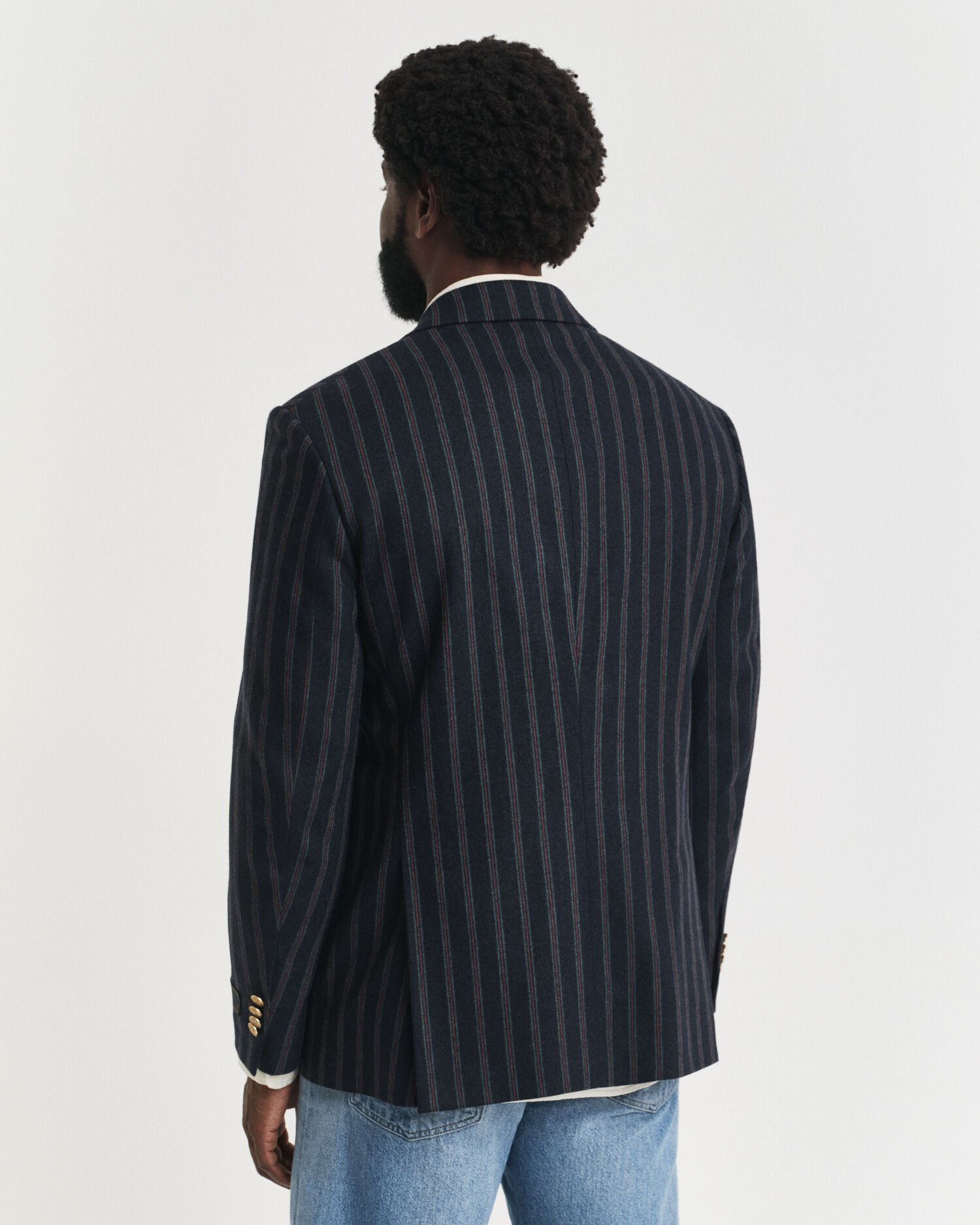 Stribet Club Blazer i flannel