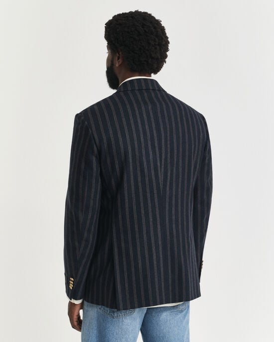 Stribet Club Blazer i flannel