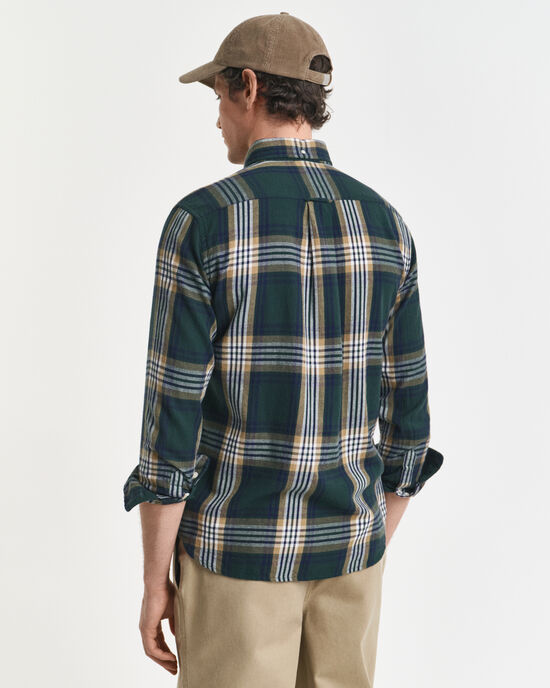 Regular fit Windblown flannelskjorte med tern