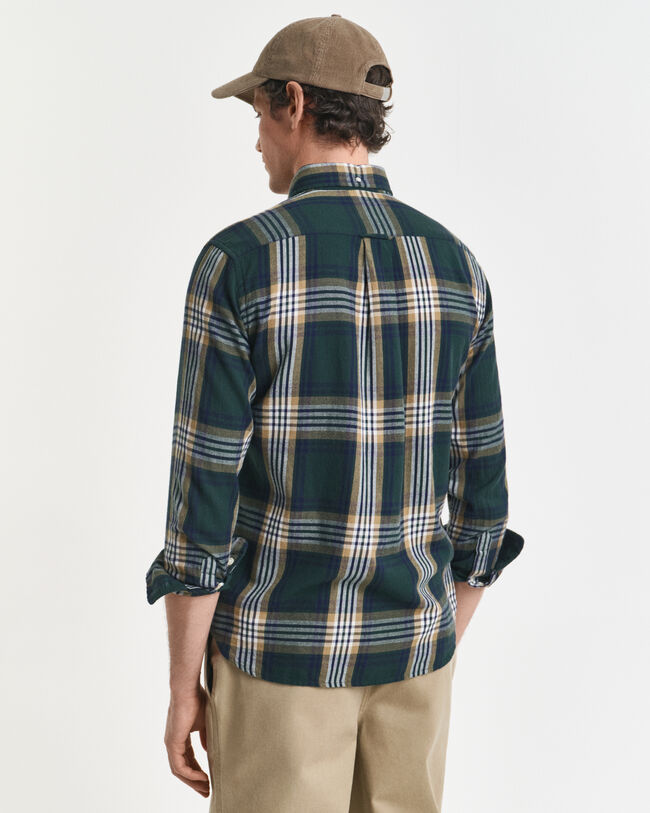 Regular fit Windblown flannelskjorte med tern