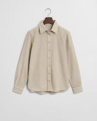 Regular fit skjorte af jernbanefløjl