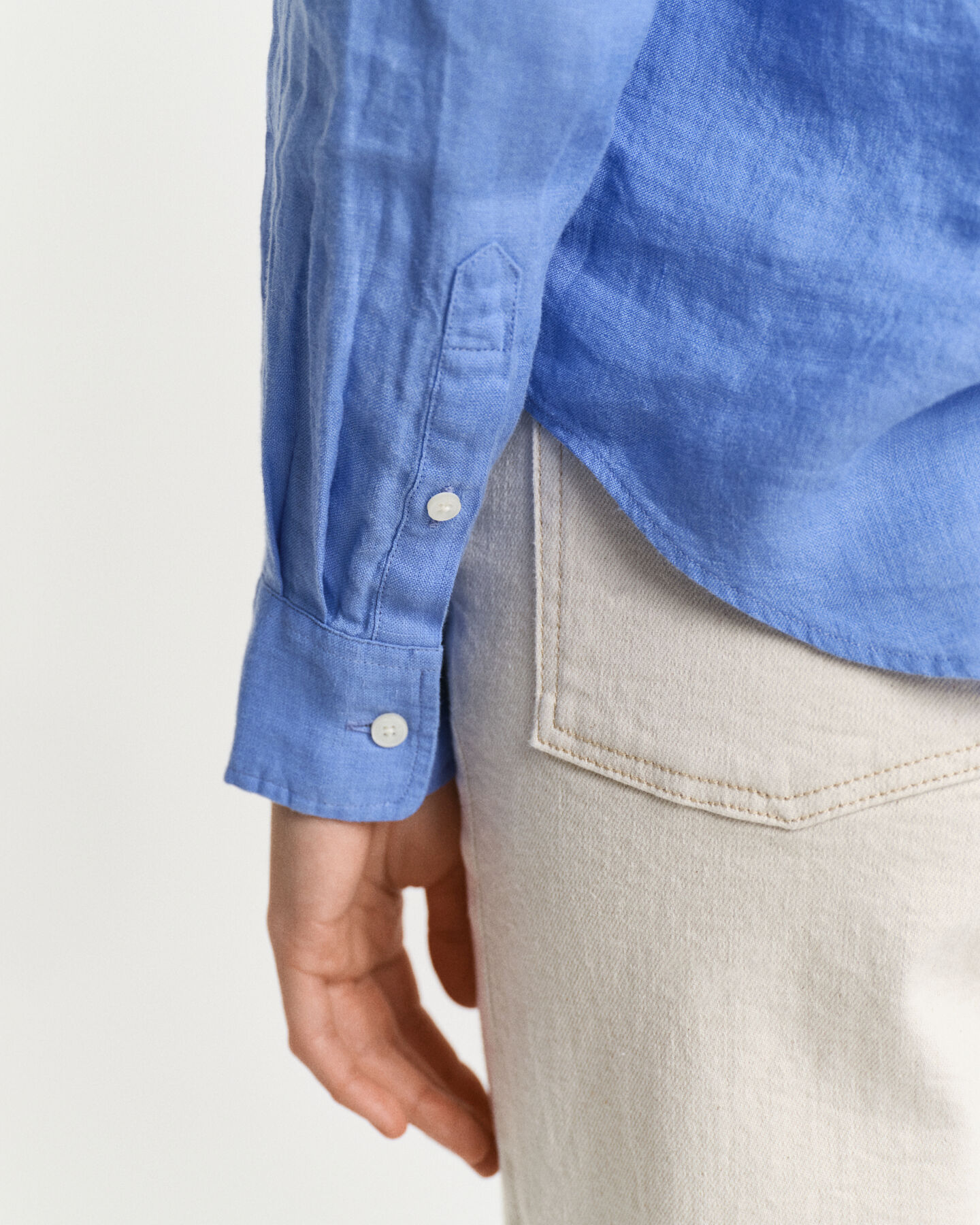 Regular fit skjorte af hør