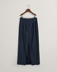 Plisseret Maxi nederdel med nålestriber