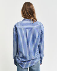 Relaxed fit Heritage Poplin skjorte med striber