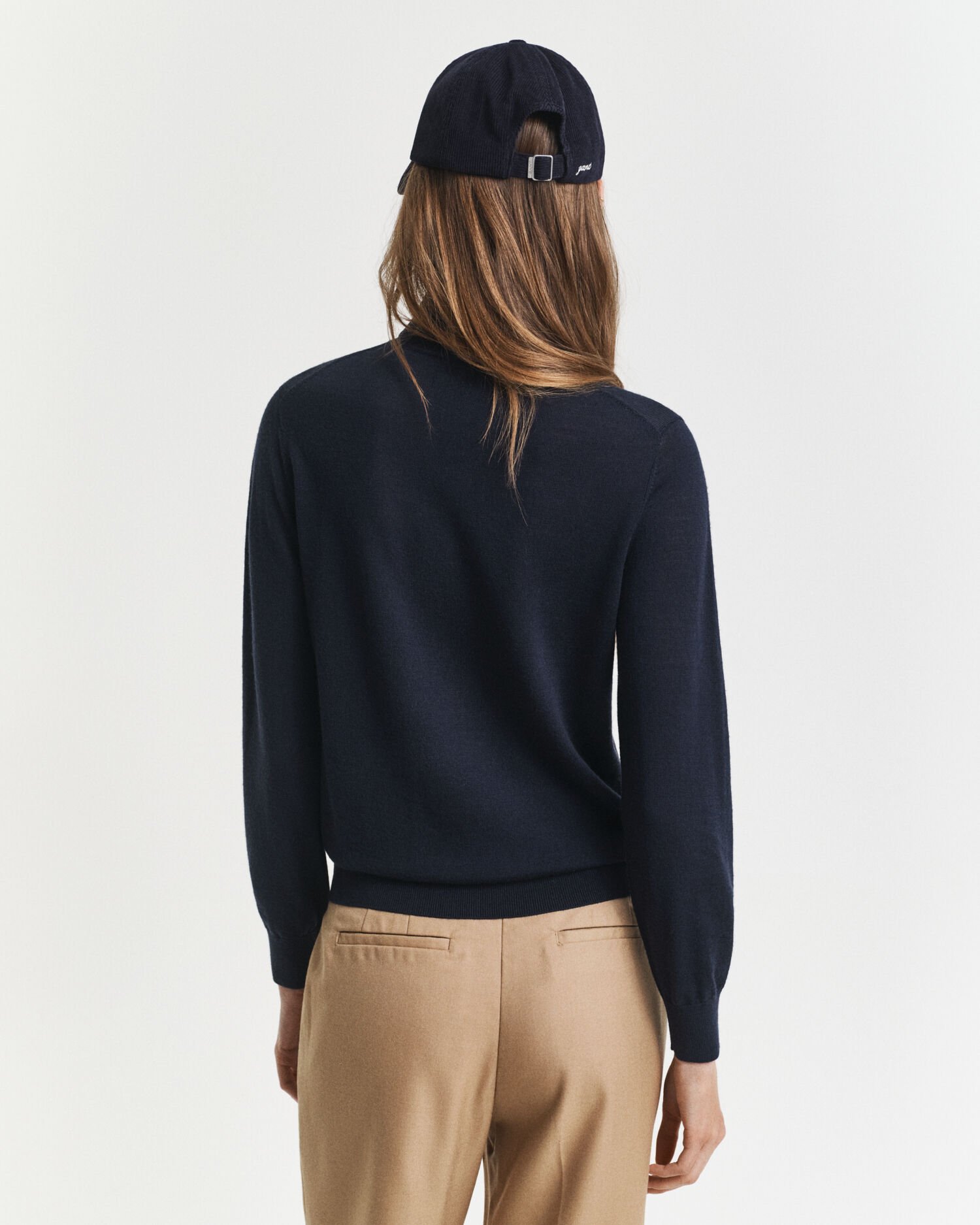 Rullekrave sweater af ekstra fin merinould