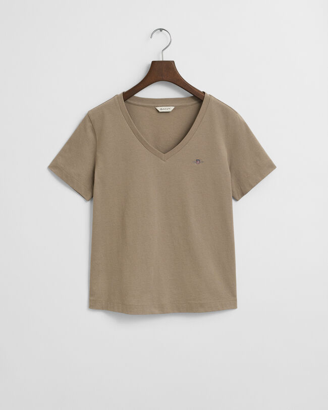 Shield T-shirt med V-hals