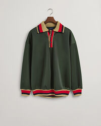 Strikket sweatshirt Rugger med krave