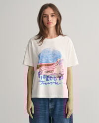 T-shirt med Scenery-tryk