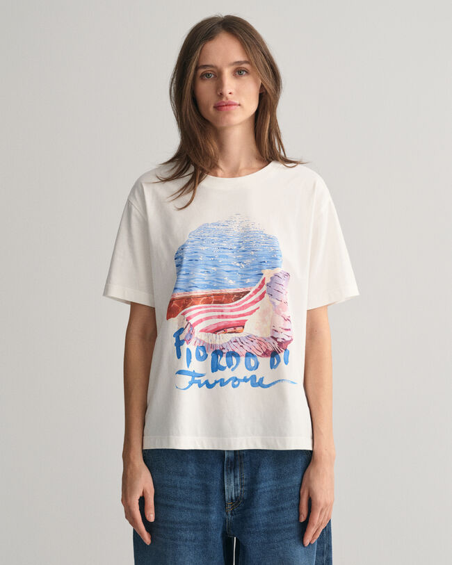 T-shirt med Scenery-tryk