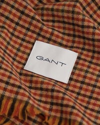 Bredt gingham tørklæde i uld