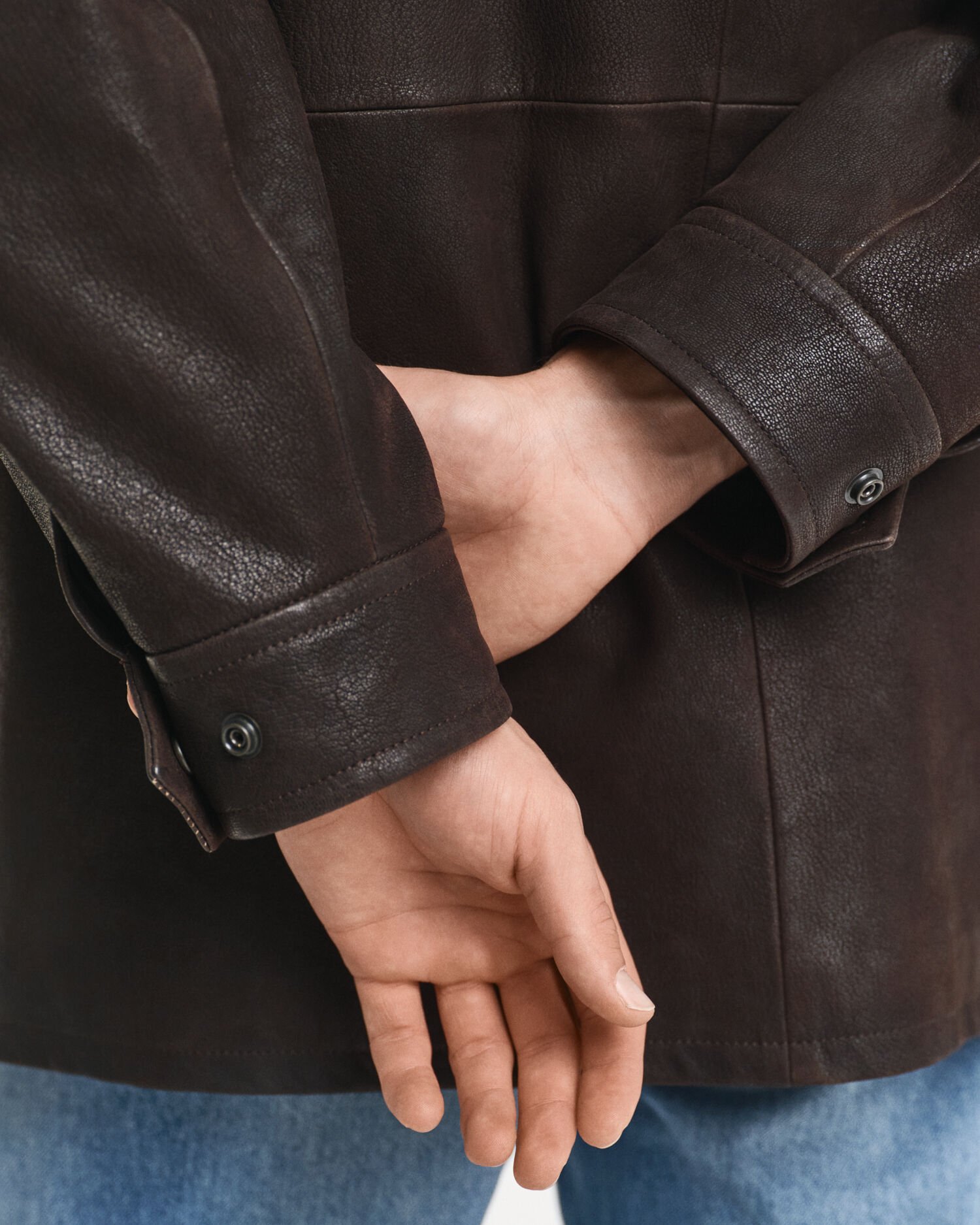 Decker jakke i nubuck