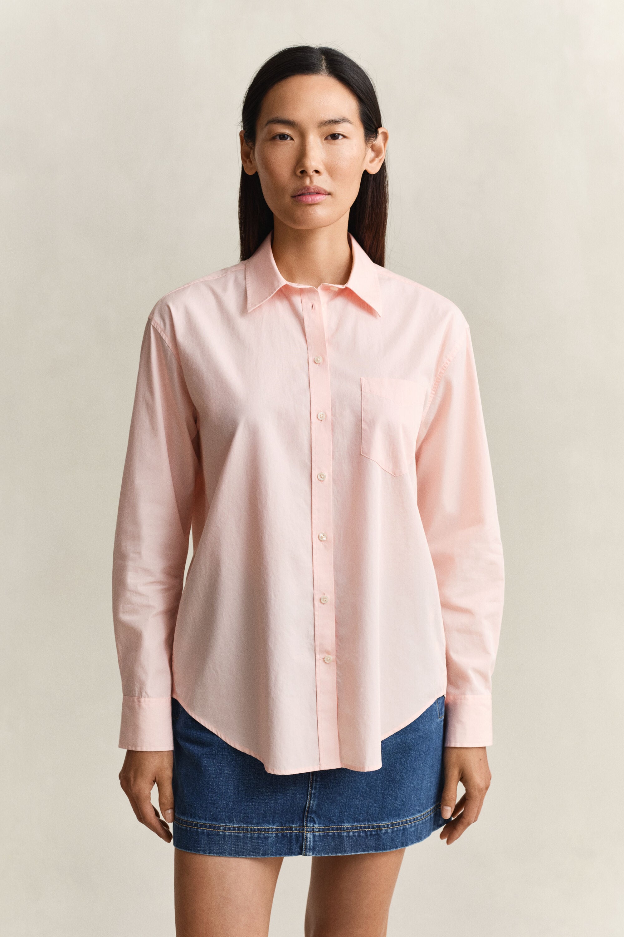 Relaxed Fit klassisk poplin-skjorte