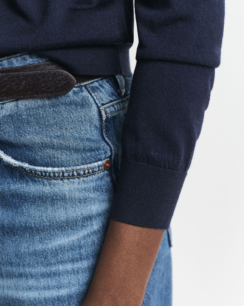 Cardigan af ekstra fin merinould